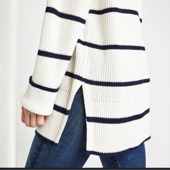 Splendid Parker Drop-Shoulder Stripe Loose Fit Casual Crewneck Sweater Size XS - Picture 8 of 13